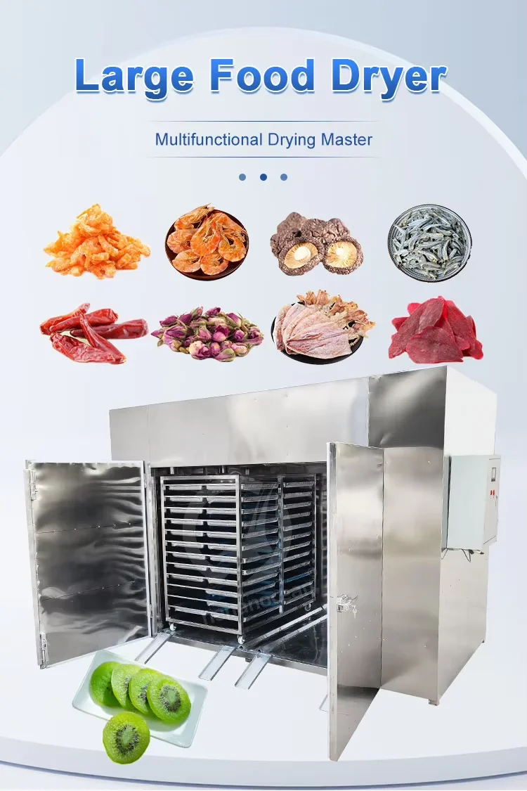 Automatic Dried Fruit Processing Machine Freeze Fruit Dryer Machine Drying Industrial Food Dehydrator Vegetable Dryer Provided