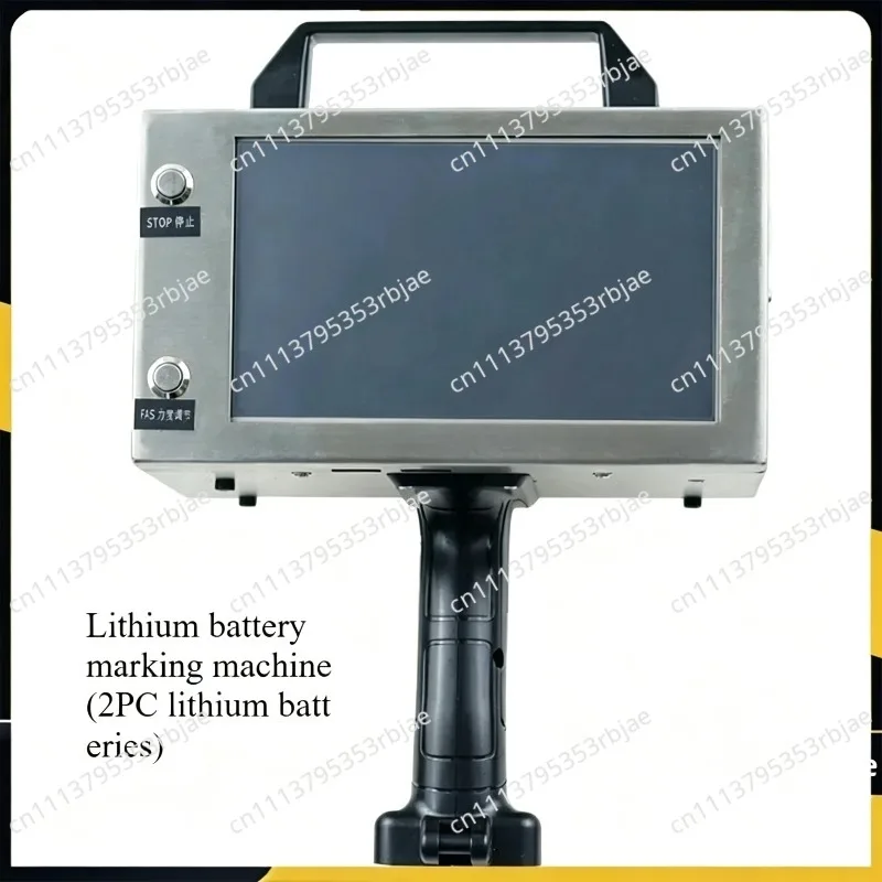 Handheld lithium battery touch screen Electric marking machine Dot Peen Marker Vin No. Marking range 90x30mm With electromagnet