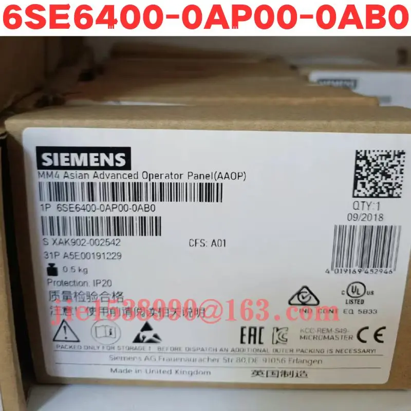 Brand New 6SE6400-0AP00-0AB0  Chinese version