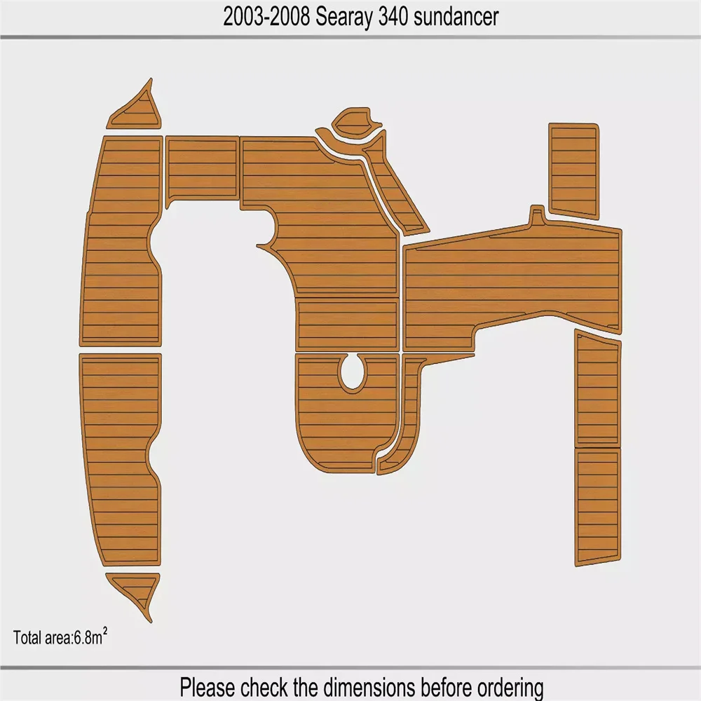 2003-2008 searay 340 sundancer Cockpit Swim platform 1/4