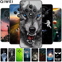 For OPPO Reno 12F 5G Case Cool Black Soft Silicone Cover for Oppo Reno12 FS Cartoon TPU Shell On Reno12 F Protective Funda Capas