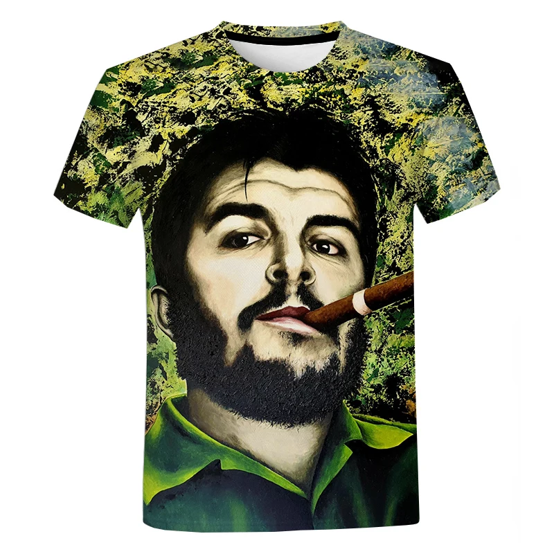 Great Famous Hero Che Guevara Printed 3D Men T-shirt 2022 Latest Fashion Summer Hot Sale Trendy Casual Oversized Short T Shirts