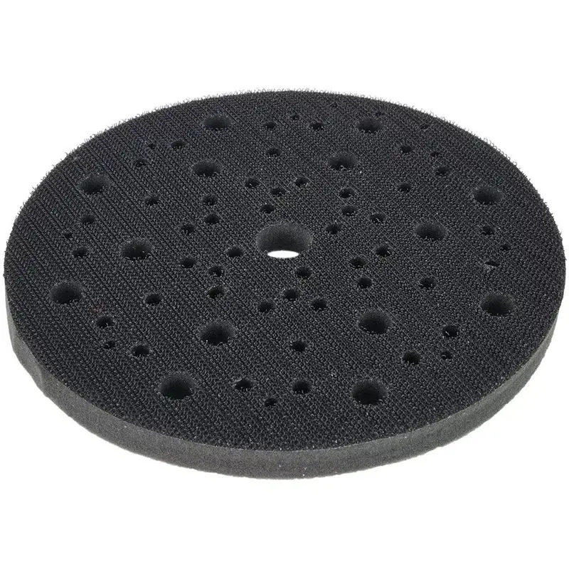 [NEWA64Z!】 2Pcs Interface Pads 150Mm 6 Inch 70Holes Soft Sponge Buffer Backing Pad For Orbital Sander Polishing Tool Accessories