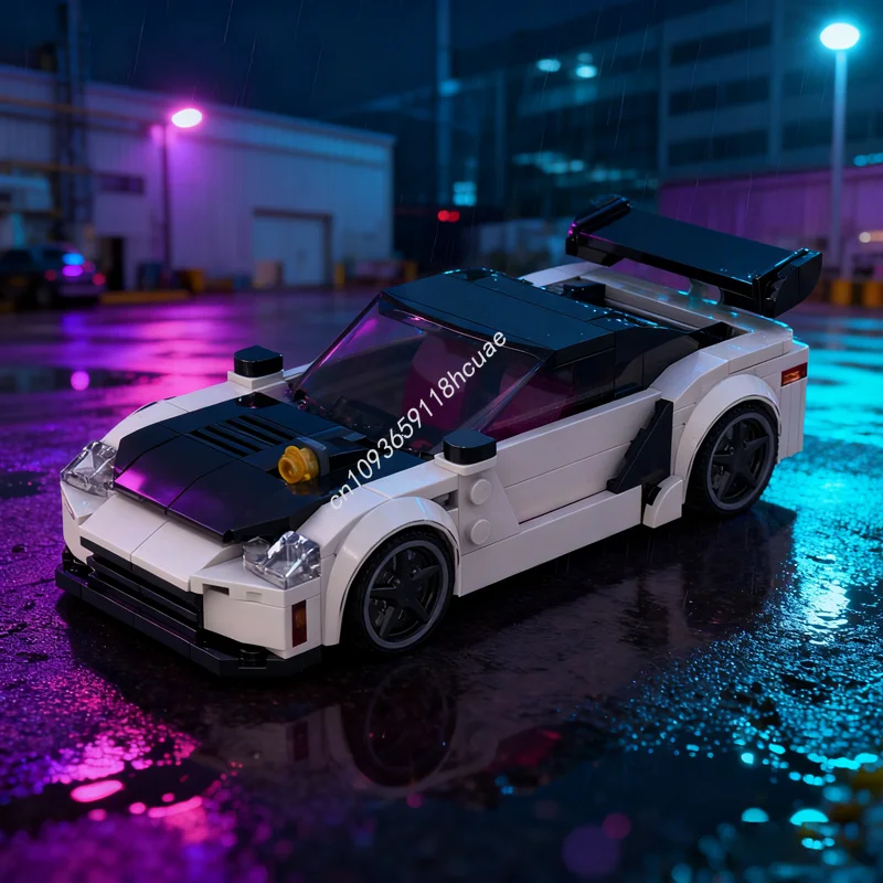 

257 шт. MOC Mitsubishi GTO City Champions, модель суперкара, строительные блоки, идея «сделай сам», рождественский подарок, развивающие игрушки, кирпичи для детей