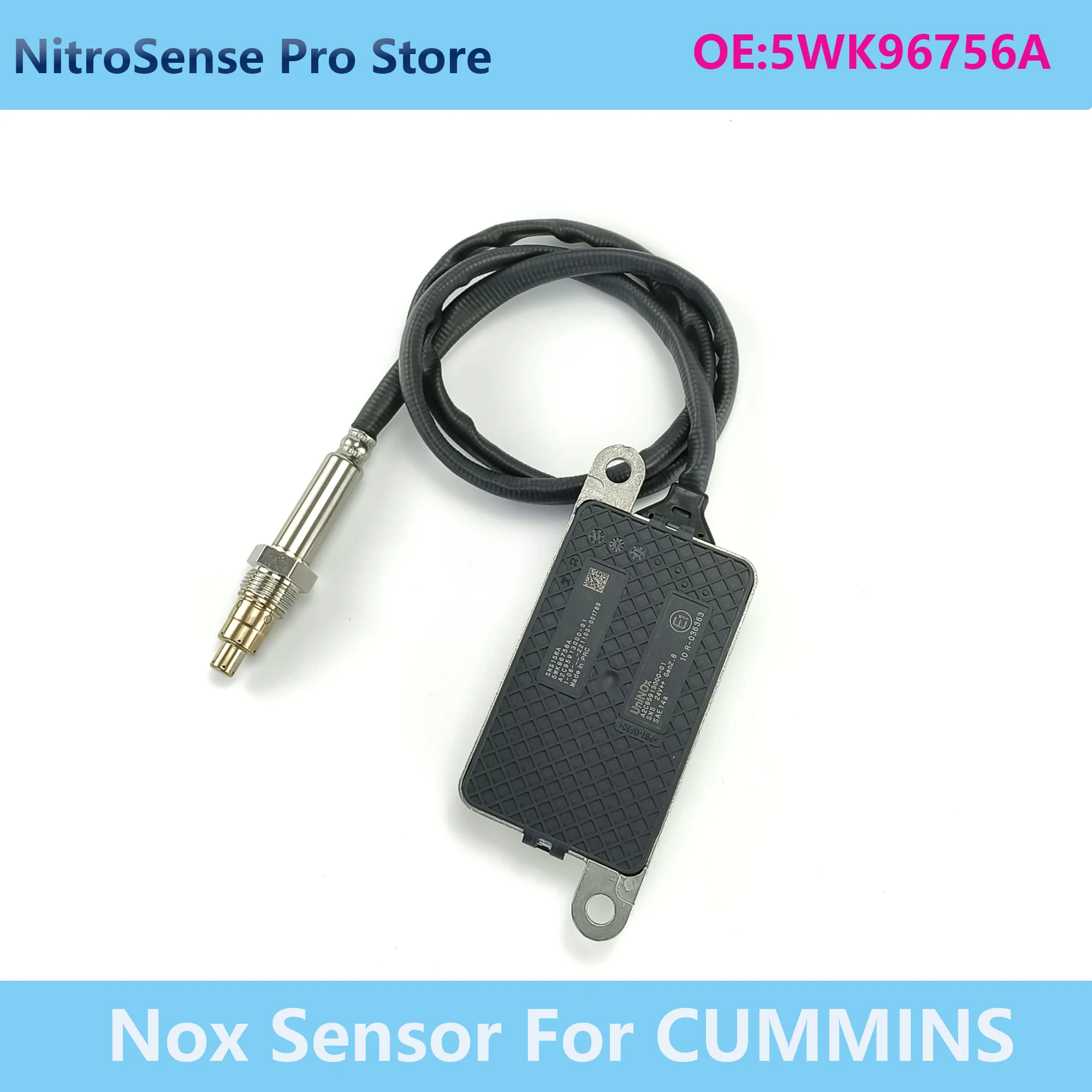 

5WK96756A 5WK9 6756A SNS156A A2C95913000-01 New Nitrogen Oxygen Sensor For UNINOX Engine Car Trunk Excavator