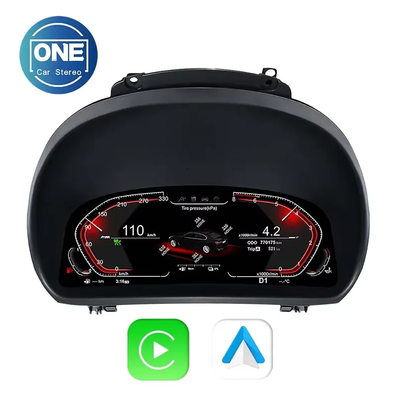 【2026 Precision Made】 Wireless CarPlay Digital Dashboard Cluster Display Auto Instrument Panel Virtual Tacho Cockpit for