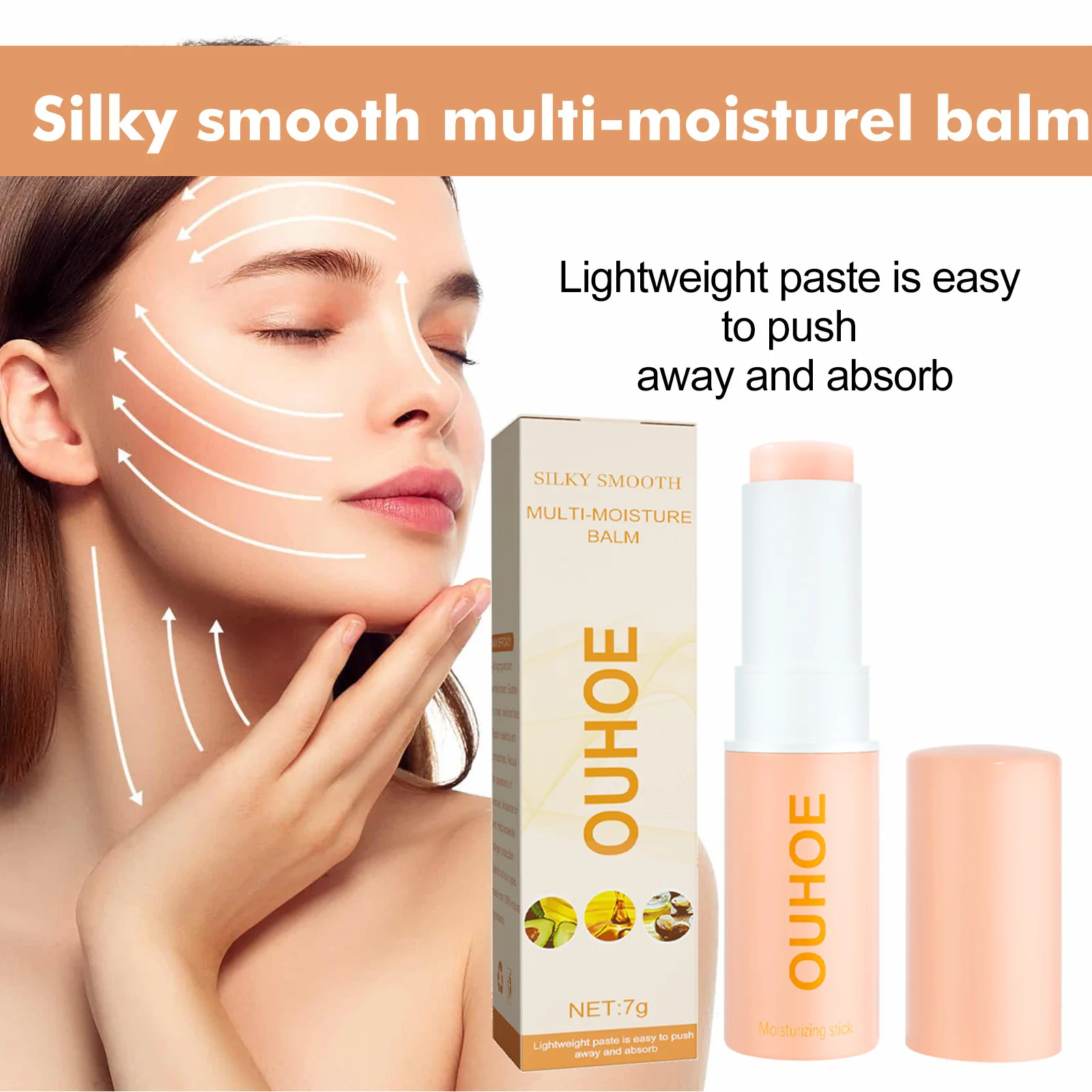 Hydrolyzed Collagen Multi Balm Stick Professional Facial Moisturizer Multi Balm Skin Tightening Rejuvenate the Face Tone Stick