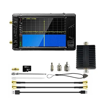 4 inch spectrum analyzer-V0.4.5.1 100KHz-5.3GHz built-in 3000MAh battery and 32GB SD card RF signal generator QRP radio