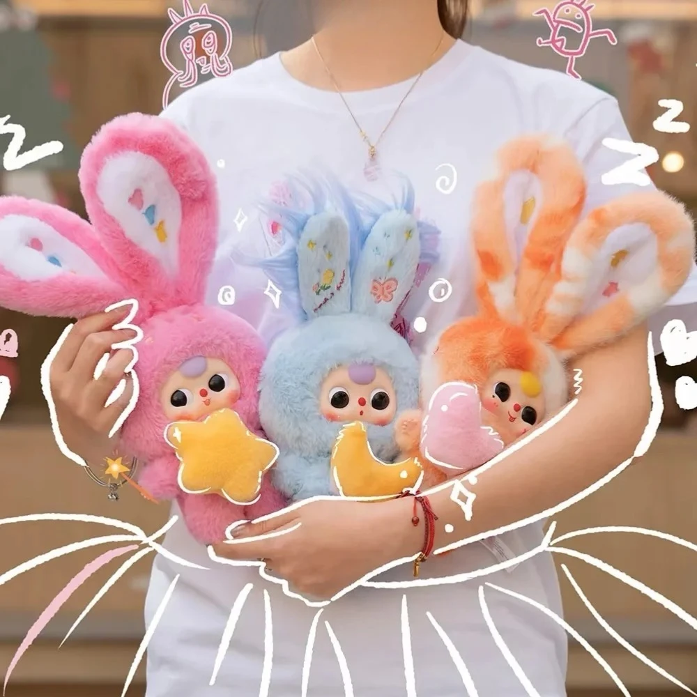 طفل ثلاثة V3 زنبق أرنب تاون سلسلة لطيف أفخم صندوق أعمى ظهره قلادة صندوق غامض لعبة لطيفة مفاجأة هدية فتاة الساخن