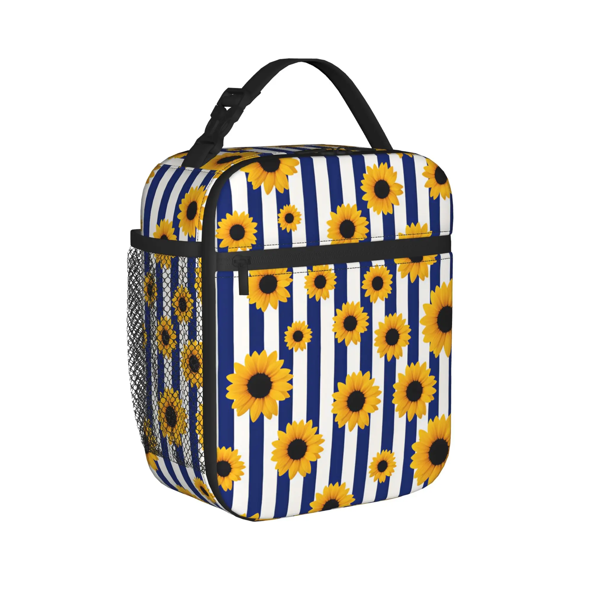 Sunflower Lunch Bag School Portable Thermal Lunch Bags For Unisex  Waterproof Graphic Cooler Bag