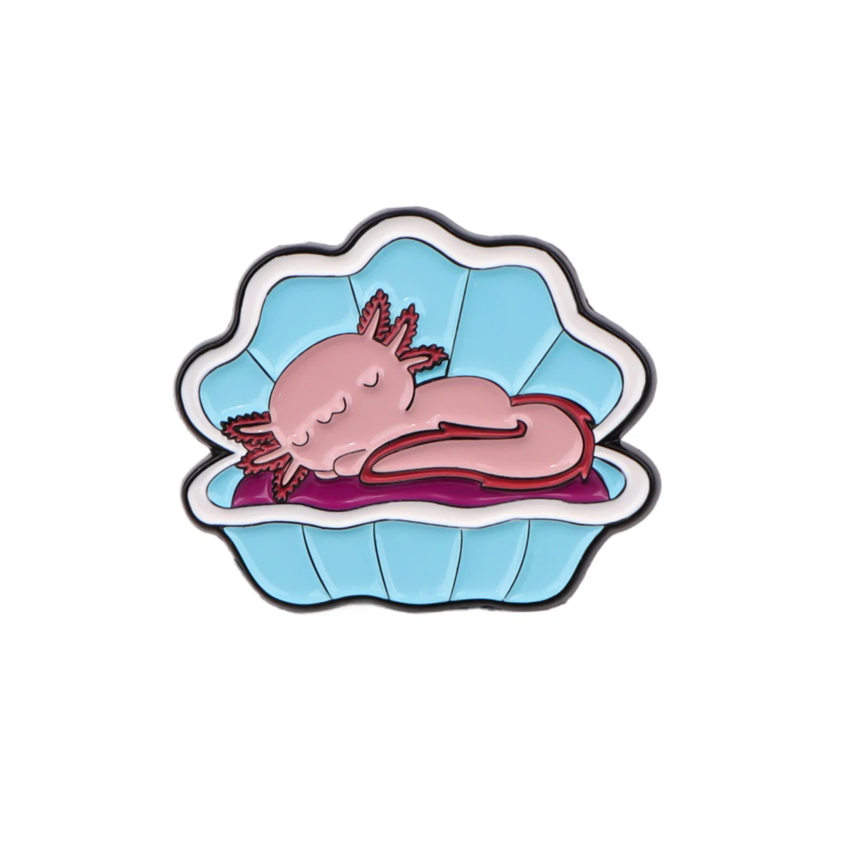 Pumpkin Axolotl Enamel Pin Badges Brooches for Women Lapel Pins for Backpacks Fashion Jewelry Accessories Christmas Gifts