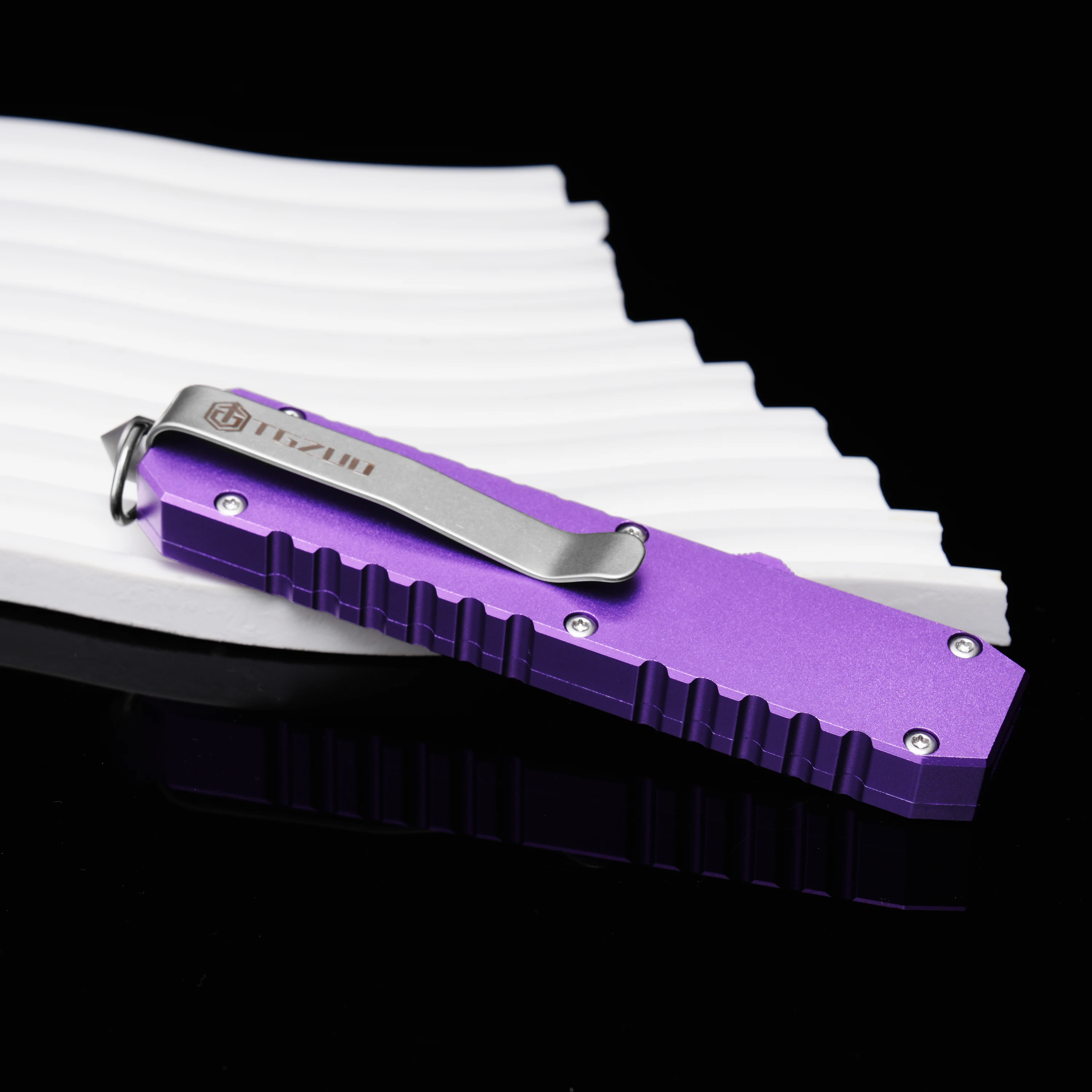 Purple Aluminum Alloy Handle Steel Blade Head Woodworking Outdoor Hand Tool TGZUO