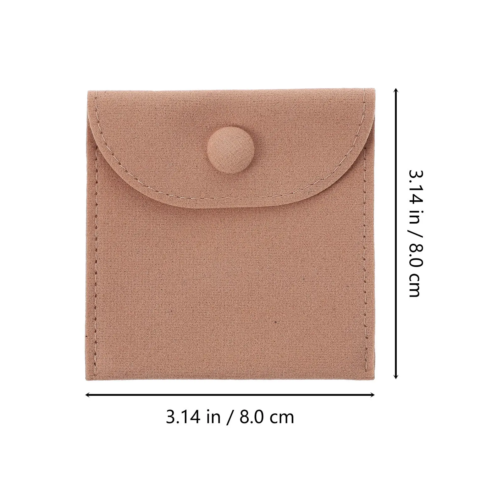 Jewelry Storage Bags 5 Pack Travel Flap Pouches for Watches Rings Necklaces Folding Organizer