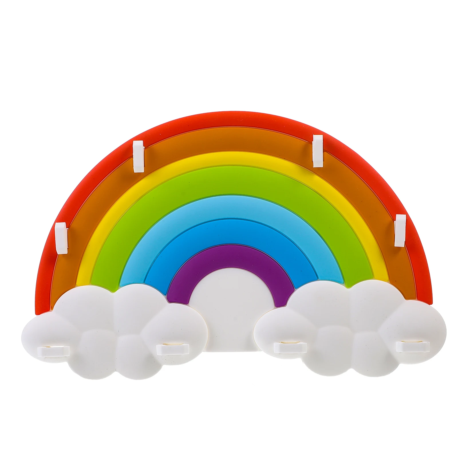 

Rainbow Pen Holder Makeup Brush Storage Box Silica Gel Desk Organizer Classroom Decor Art Stationery Cup Teacher Gift Desktop