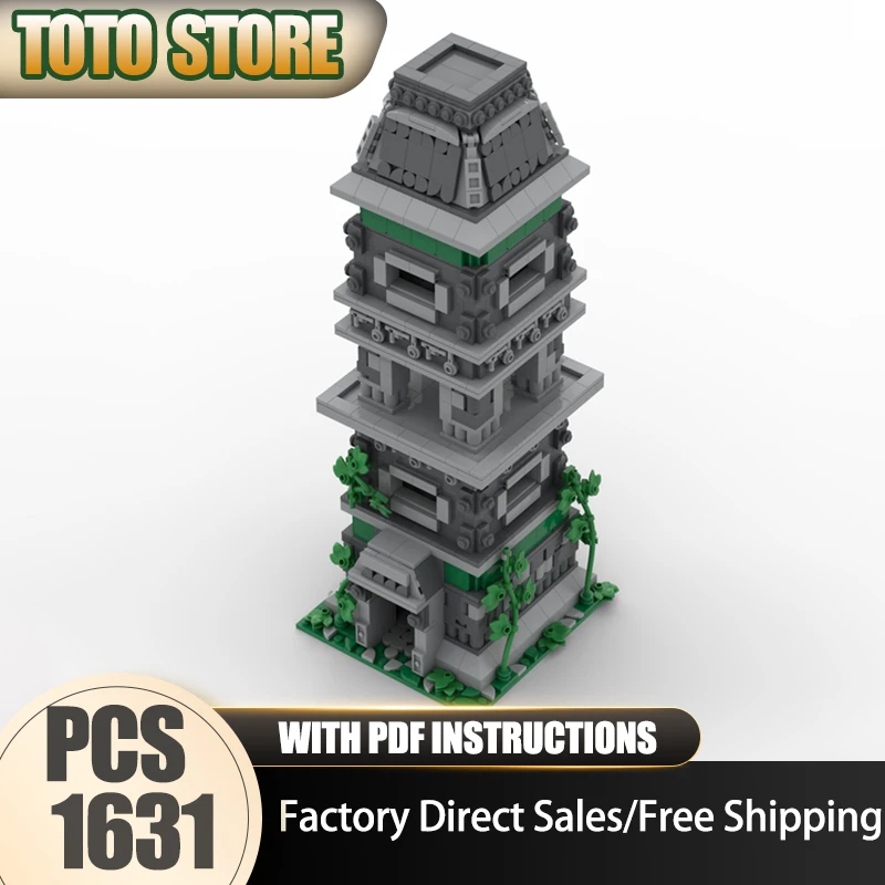 

Модель средневекового замка Moc, строительные блоки, Age of Empires - модель гвардии башни, технологические кирпичи, сборка своими руками, праздничные игрушки, подарок