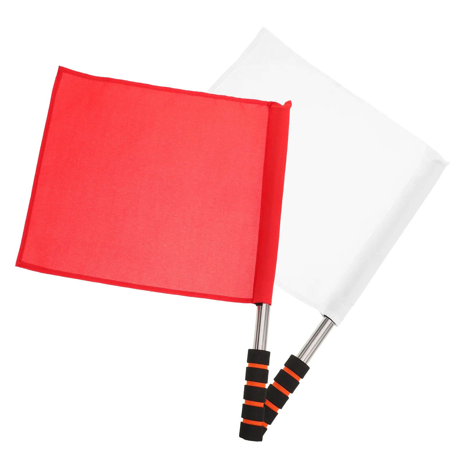 

4 pcs Track Signal Flags Handheld Linesman Volleyball Flag Referee Soccer Traffic Durable Referee Flags Portable