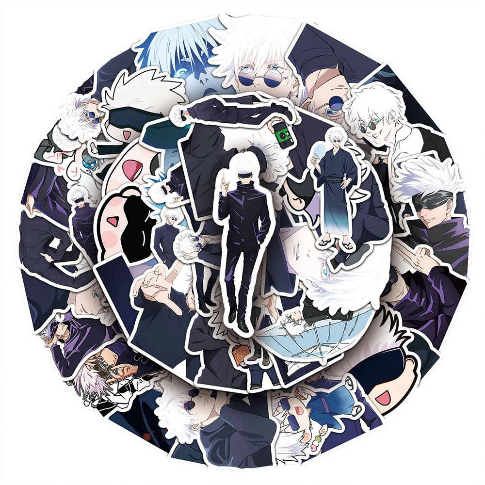 10/30/50 قطعة ملصقات جوجو ساتو - مراجعة Phone Cases Jujutsu Kaisen وسعره