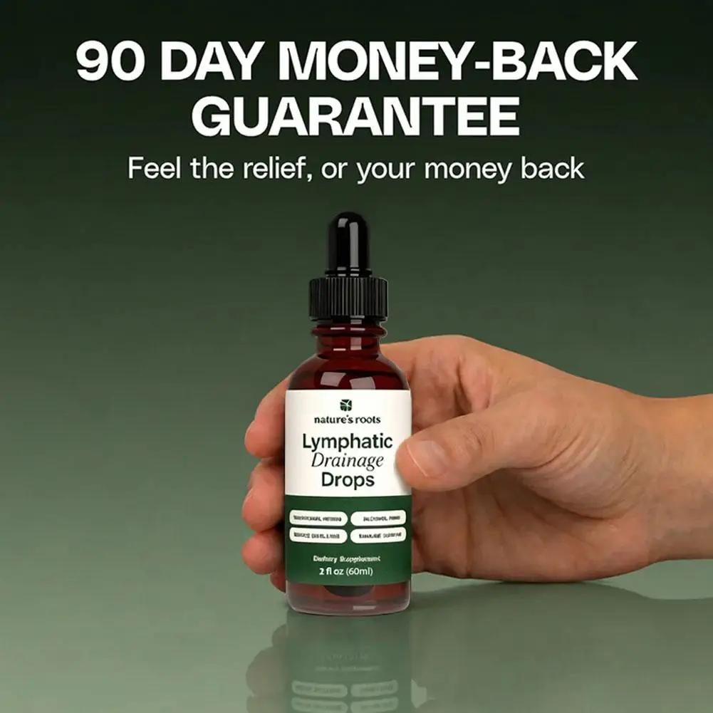 

60ml Lymphatic Drainage Drops Natural Gentle Promote Circulation Reduce Swelling Tighten Skin Body Massage Beauty Supplies