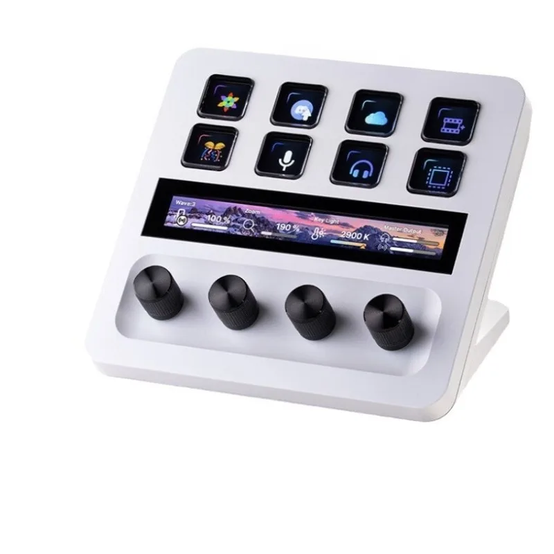 

White multi-function audio adjustment live broadcast director switchboard programmable