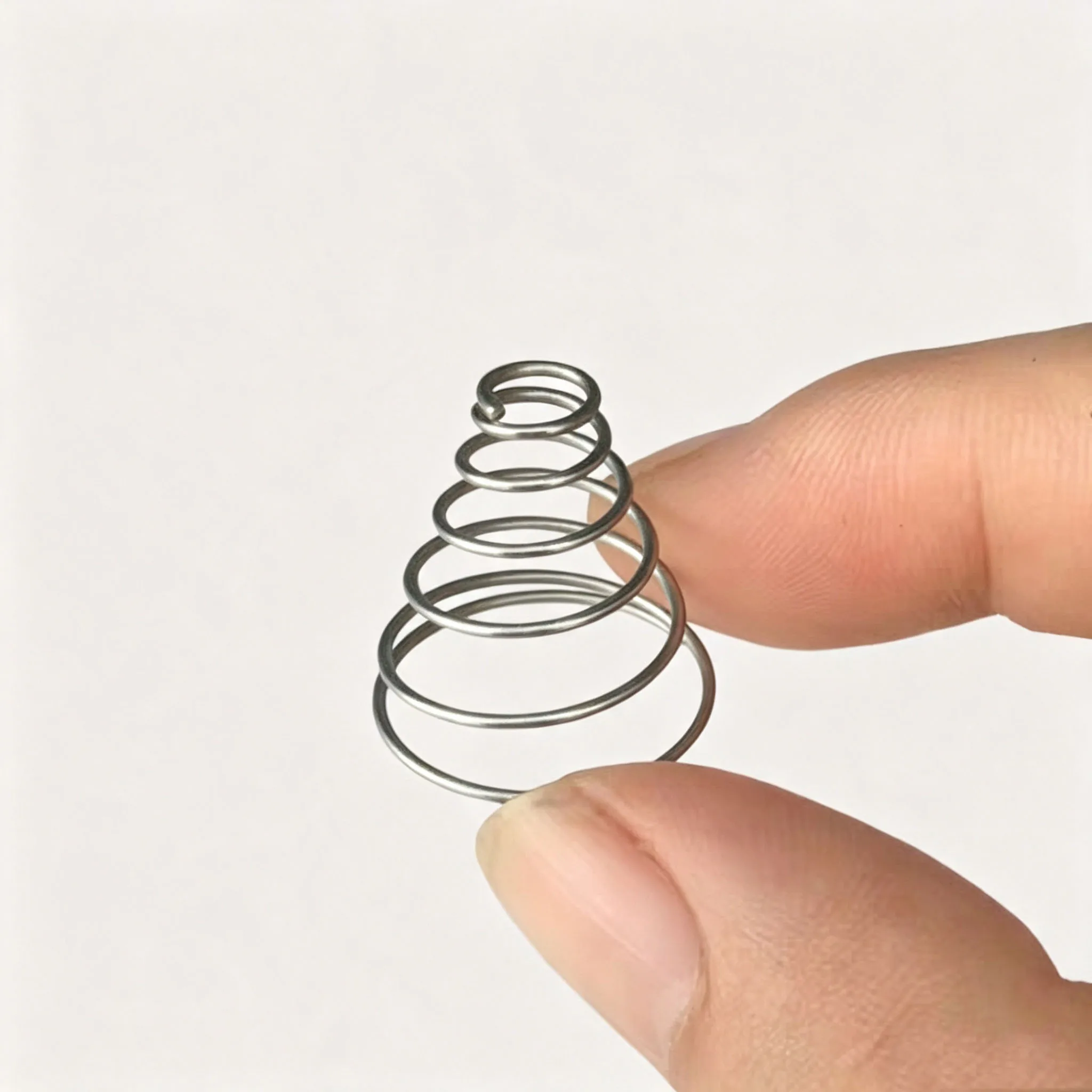 Mini Tower Shaped Compression Spring SUS304 Stainless Steel 0.6/0.7/0.8mm Wire Diameter Battery Elastic Contact Springs 10PCS
