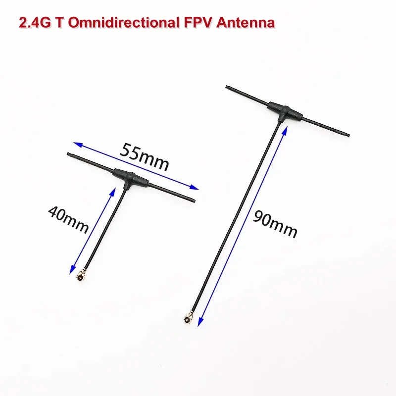 FPV 2.4G T Omnidirectional Antenna 40MM/90MM IPEX/IPX/U.FL For RC FPV ELRS EP1 EP2 Receiver RX TBS Tracer