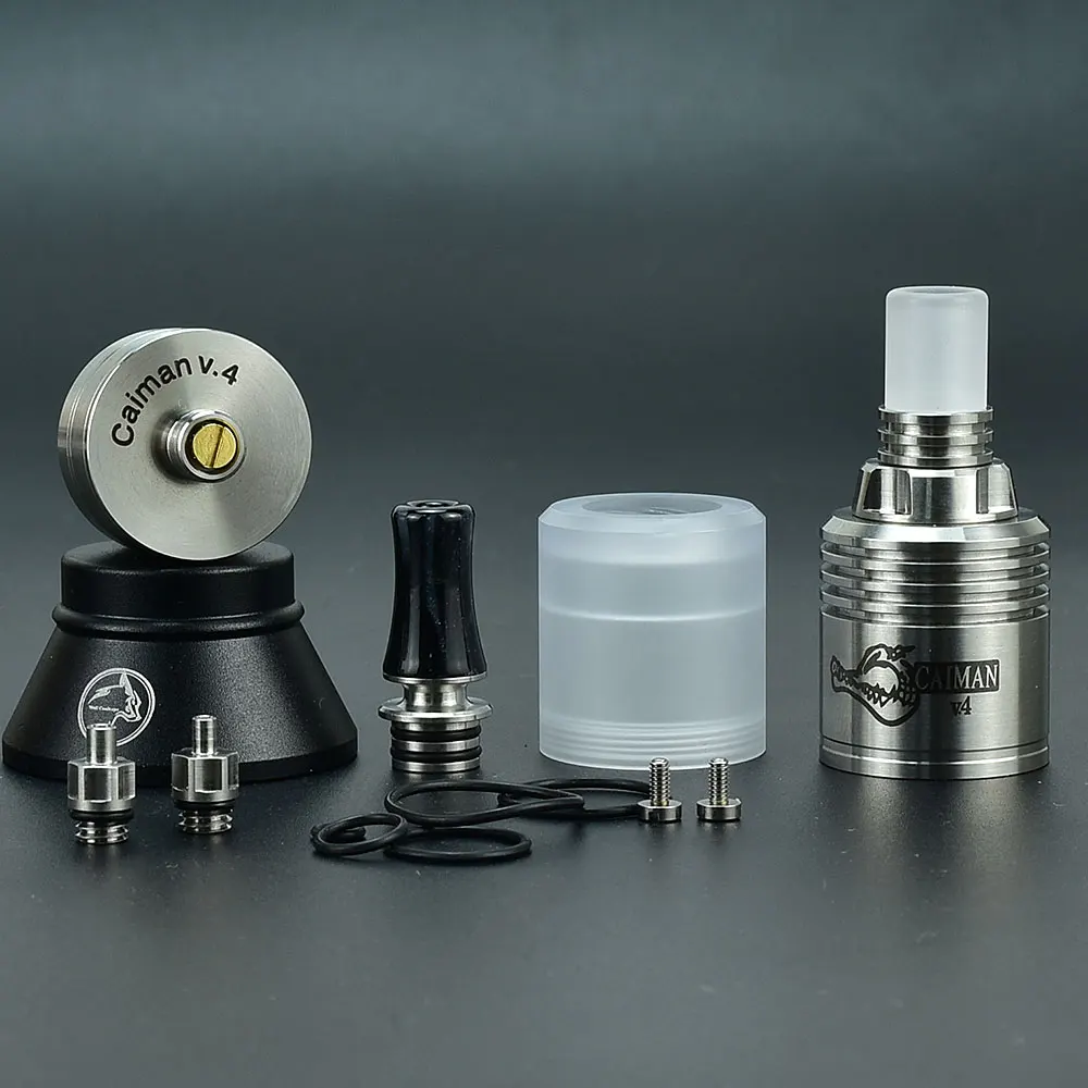 

WolfCoolvape Caiman V.4 MTL RDA 22mm Atomizer 2ml 316ss single coils 22mm 1.2/1.7/2.3mm Vape mtl rda Tank Atomizer