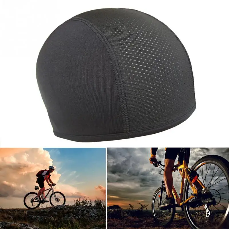 Elastic Cap Hat Men women Stretchable Under helmet Unisex Bike bicycle Black Cycling Quick Drying Skull Thermal