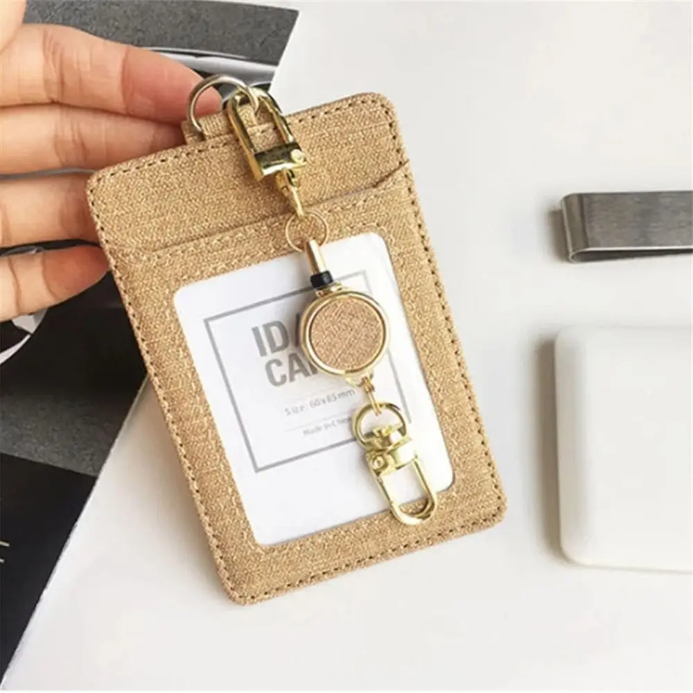 Extendable Retractable Badge Reel Pull Keyring Easy Pull Buckle ID Lanyard Key Ring Chest Card Anti Lost Metal Badge Holder