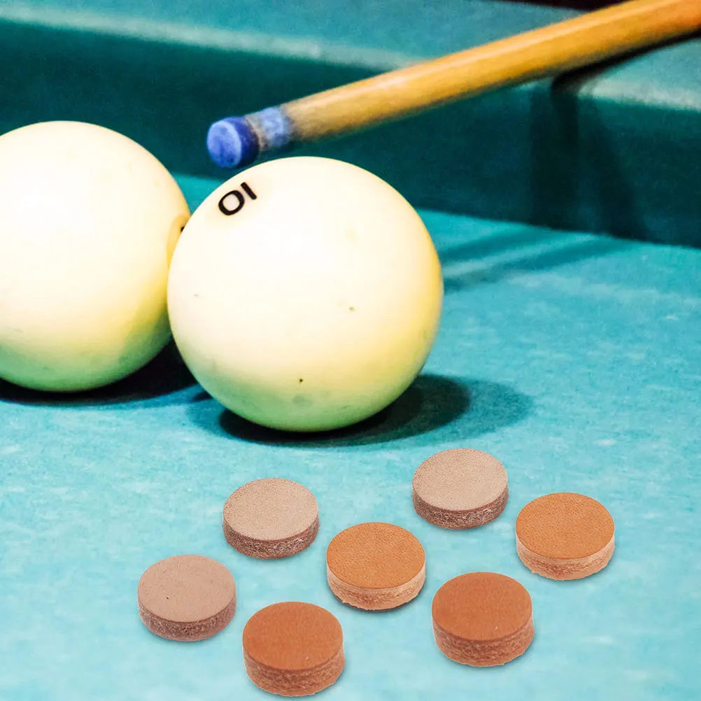 

20 Pcs Pool Cue Head Tips Replacement Billiard Accessory Cues for Sticks Single Layer