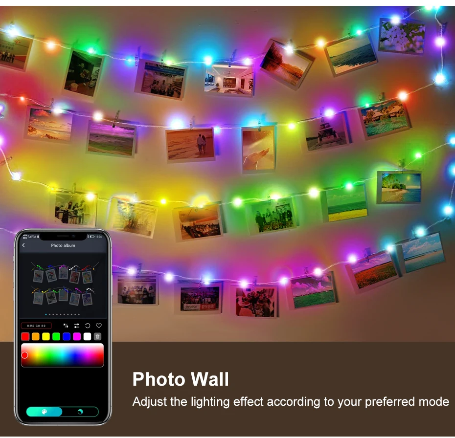 50M 20M 10M 5M 1M Christmas Lights LED Fairy String Light USB Smart Bluetooth Curtain Lights Garland for Home Party Decoration
