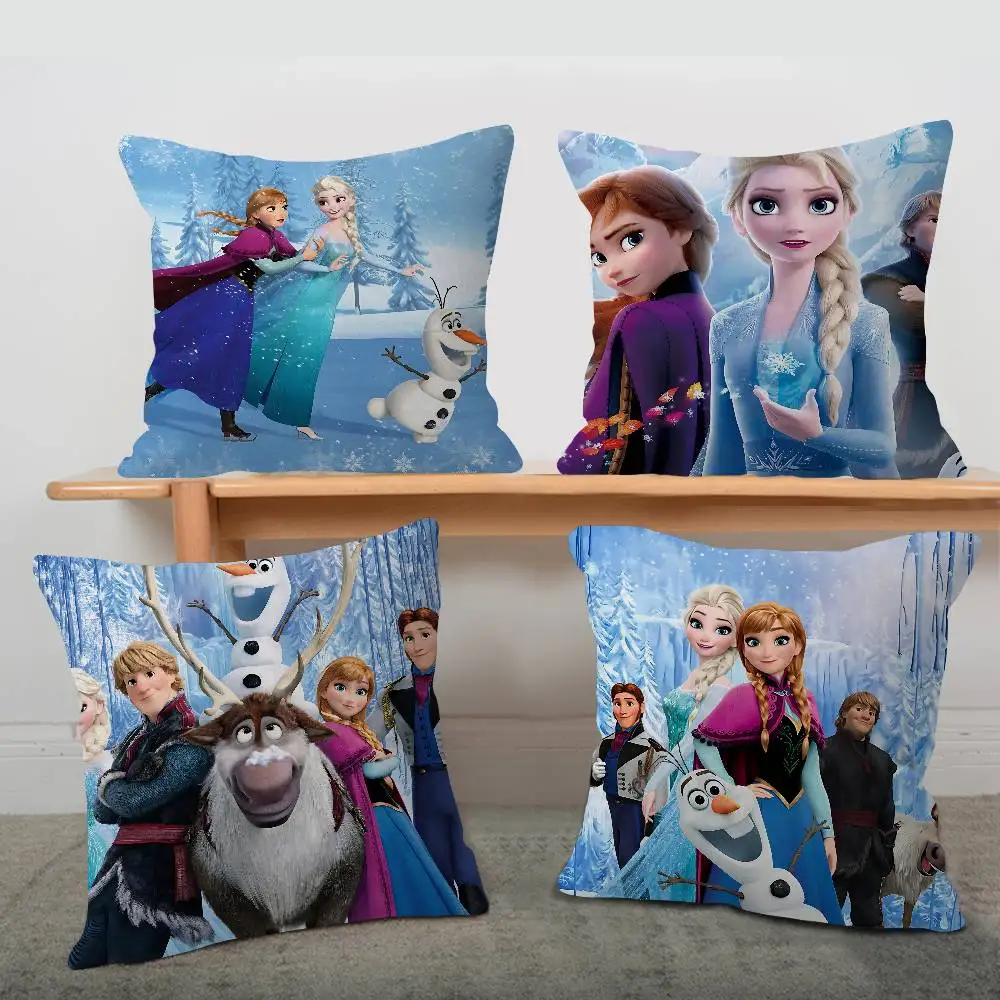 Cartoon-F-Frozenes Maple Design Cushion Cover Happy Autumn Harvest decor Holiday Decorati Pillow Cover