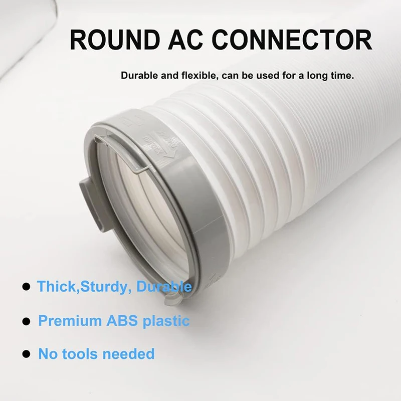 150mm Portable Replacement Air Conditioning Body Exhaust Duct Interface Pipe Connector Air Conditioner Accessoy Window Adaptor