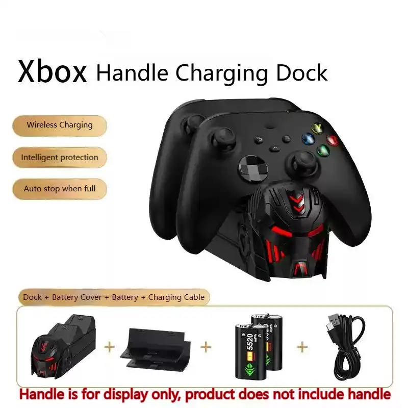 قاعدة وحدة تحكم الألعاب للشحن اللاسلكي Beboncool A100 RGB متوافقة مع Xbox Microsoft Xss Series/Sx/One Elite