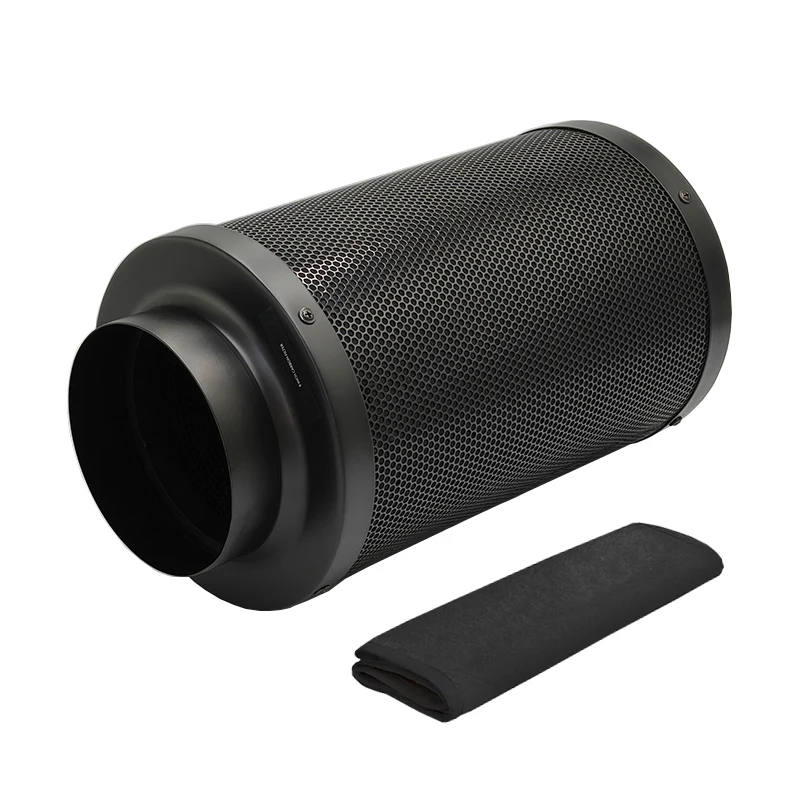 15x40cm schwarzer Luftkohlefilter, geeignet für Inline-Ventilatoren, Hydrokultursysteme,