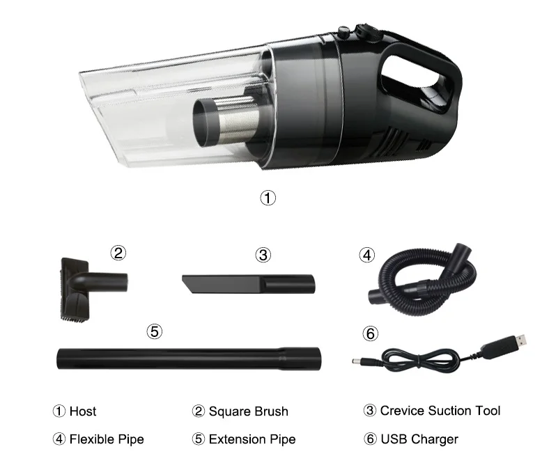 ELUXGO Powerful Handheld Mini Home Appliances Floor Carpet Cleaner Portable Vacuum Cleaner SVC1020
