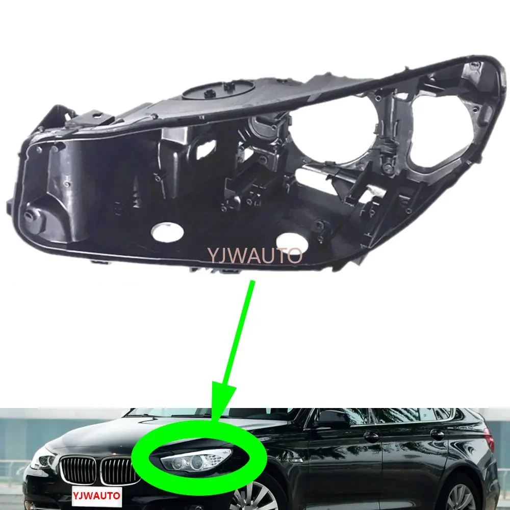 For BMW F07 GT525 530 535 2010~2015 2016 2017 Headlamp House Car Headlight Base Replacement Auto Front Lamp Holder Back Support