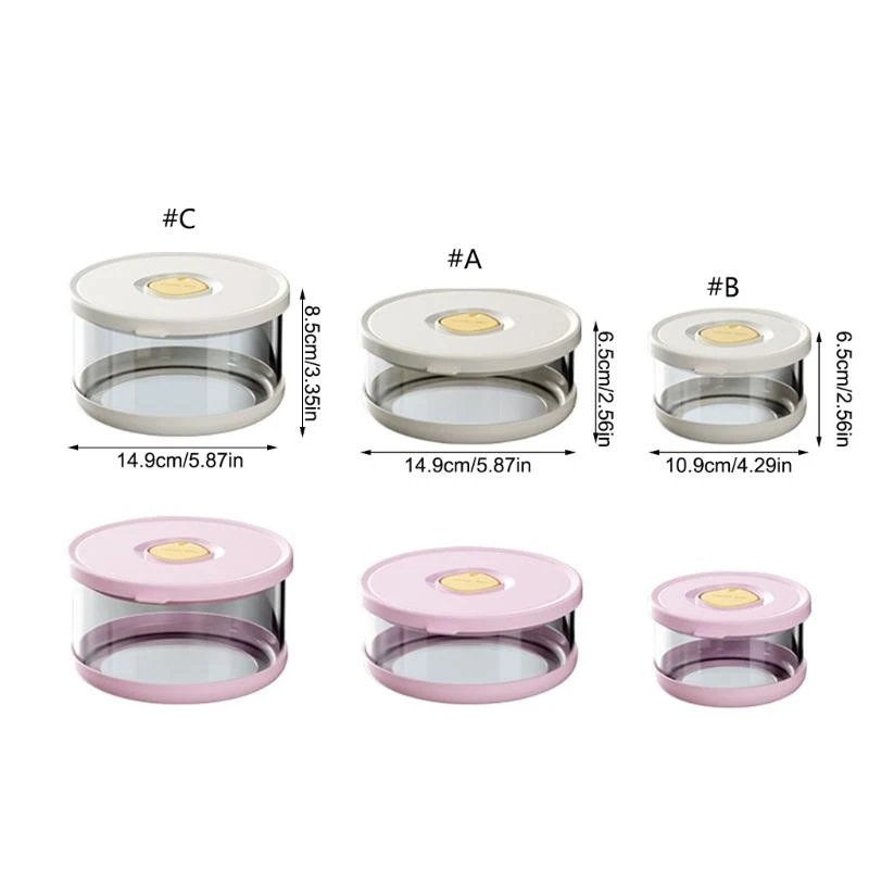 Glass Storage With Lid Microwave Safe Lunch Box For Office School Commutes best sale view 5