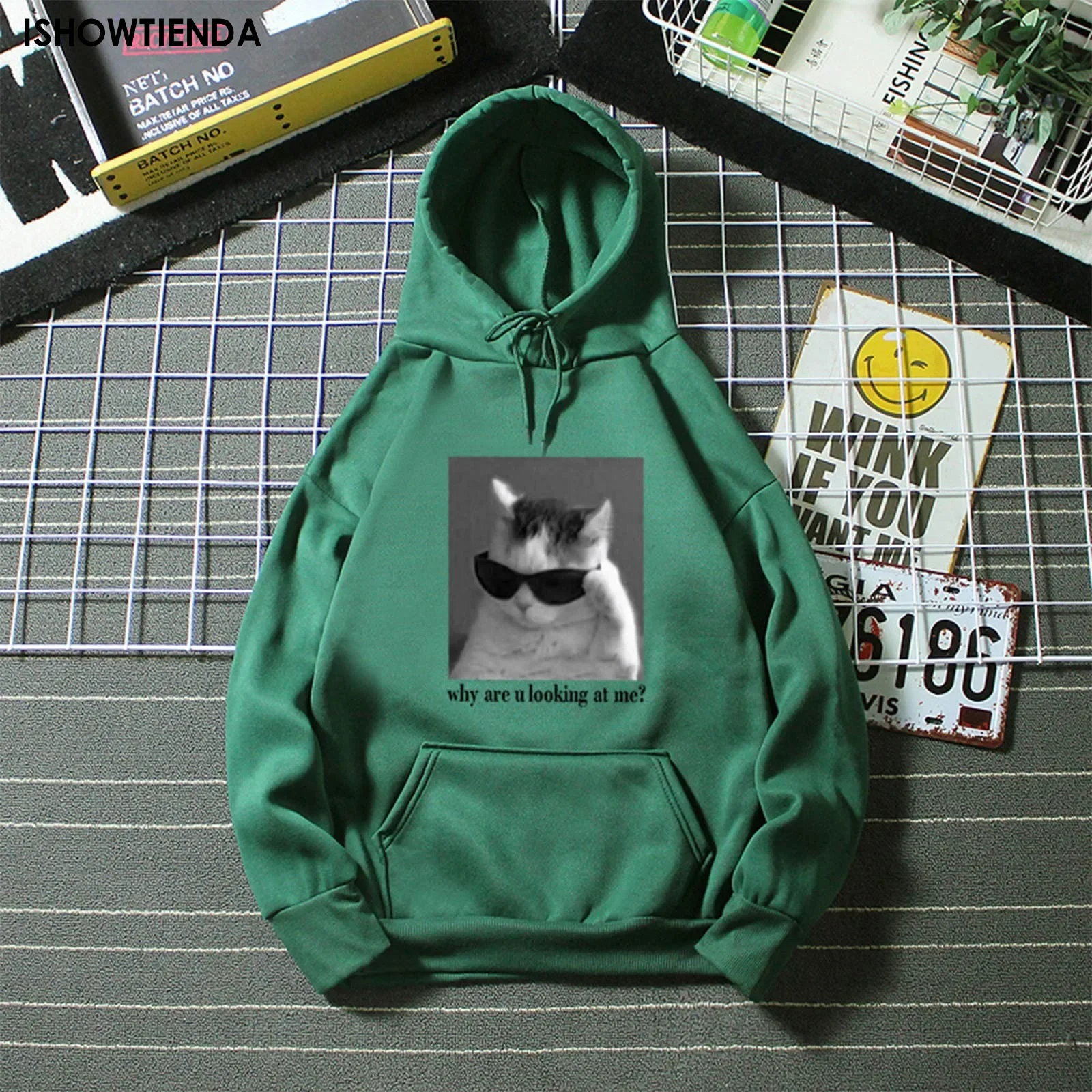 

Cute Cartoon Printed Sweatshirt Women Harajuku Casual Loose Hooded Fashion Soft Pocket Hoodies Autumn Warm Female Hoodies Clothe