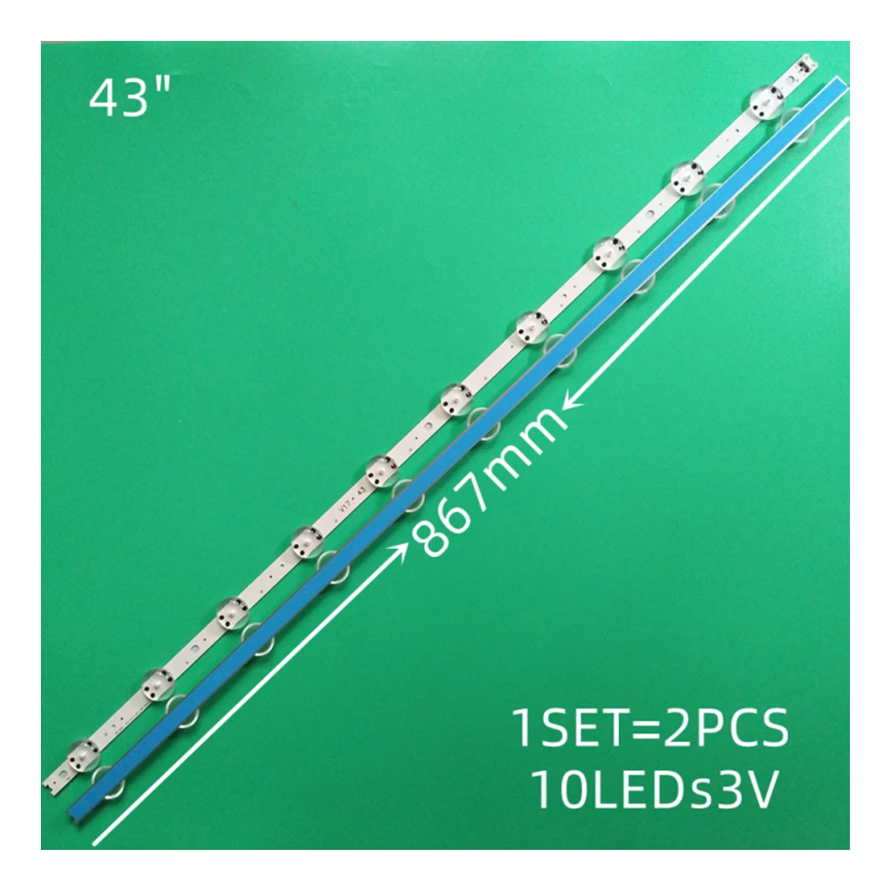 LED Strip Light for LG 43LJ622V 43UJ651V 43LJ610V V17 43 ART3 43LJ614T 43LJ6140 43LJ6400 43LJ6420 43UJ654T NC430DGG