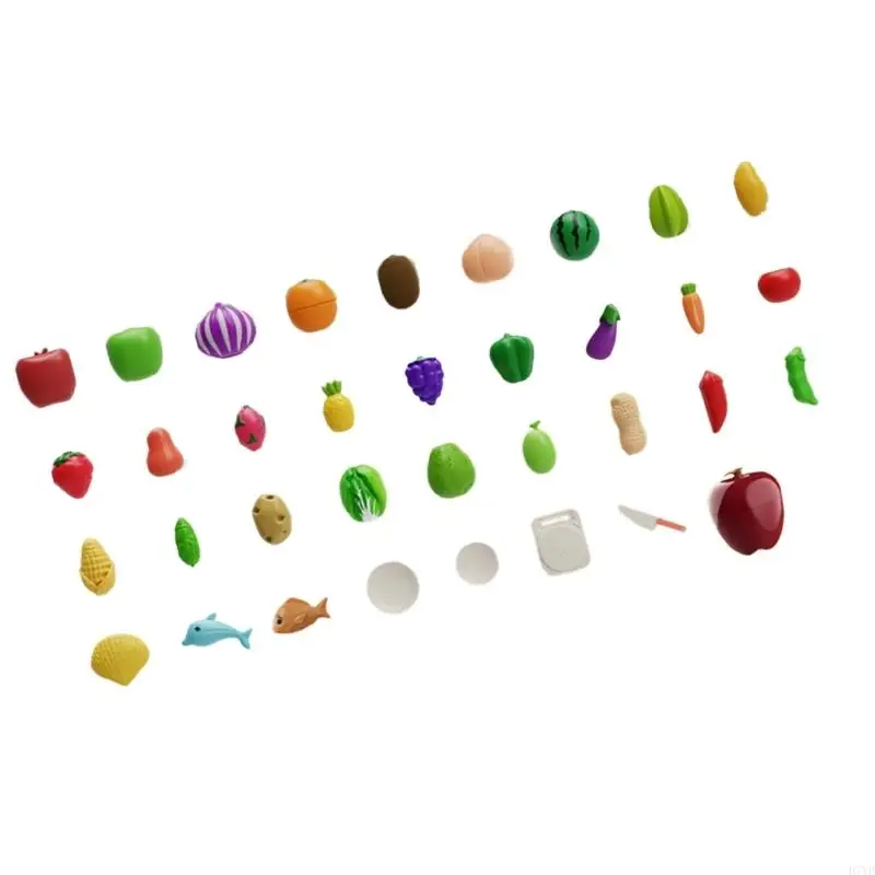 D7YD Kids Educatief speelgoed Realistisch fruit Knippen Hand Vaardigheidspraktijk Keuken speelgoed