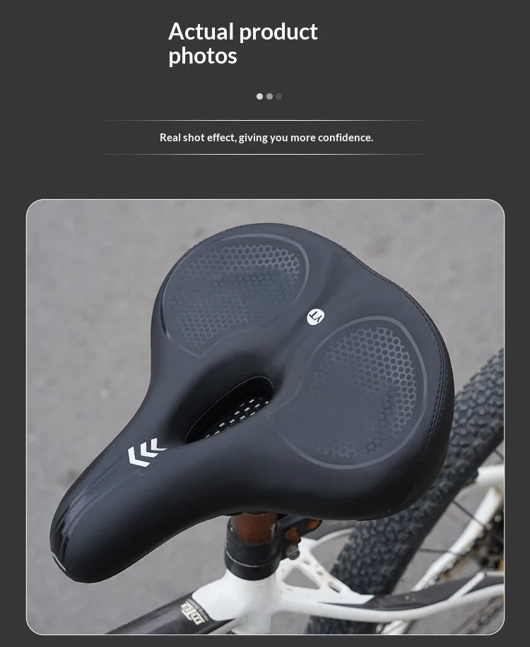 Bicycle Seat Cushion Widening Thickening Soft Comfortable Bike Saddle for Mtb Road Bike Mountainbike Shock-absorbing