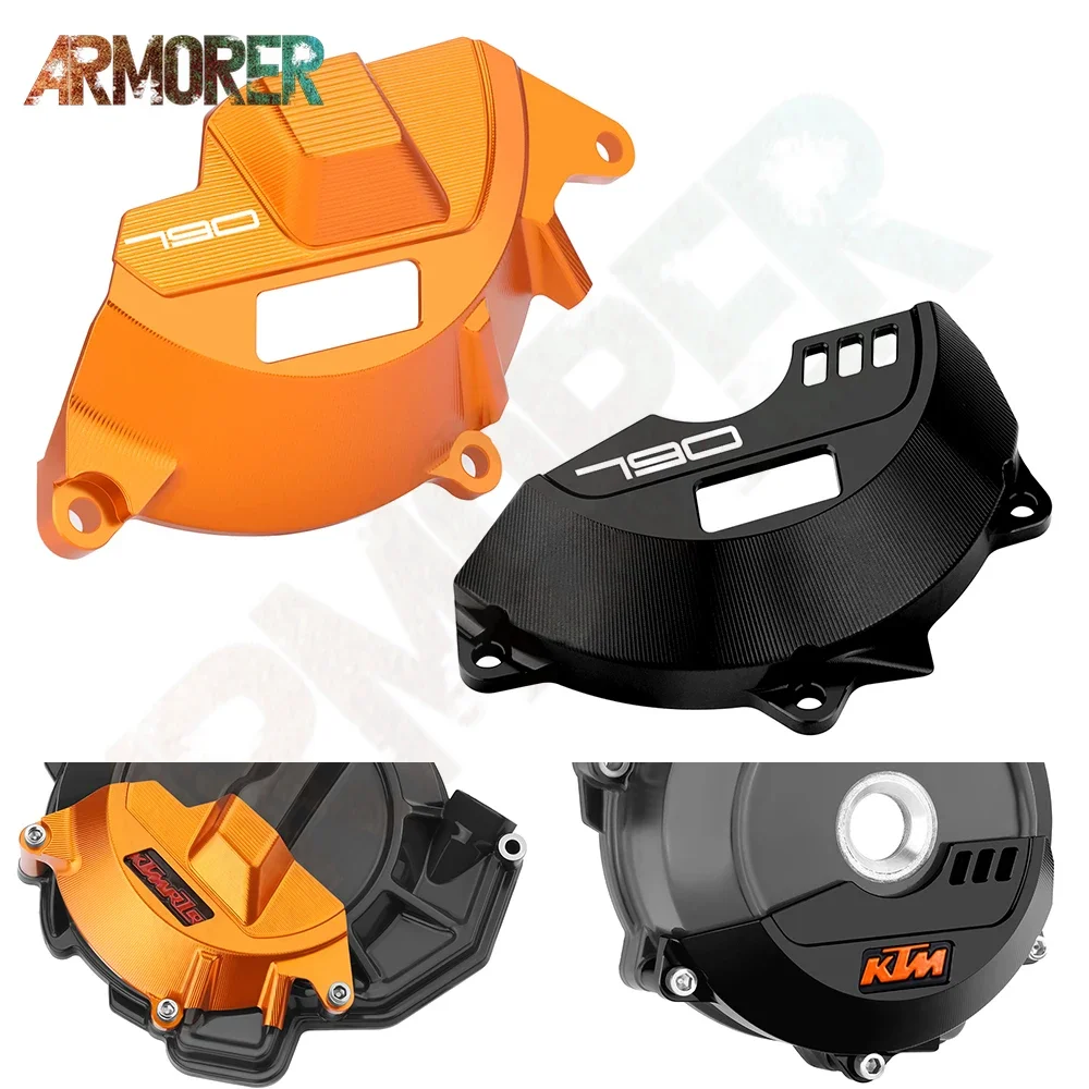 Motorcycle Accessories Aluminum Clutch Engine Case Slider Protector Guard For KTM 790 DUKE 790duke 790 Adventure 2018 2019-2024