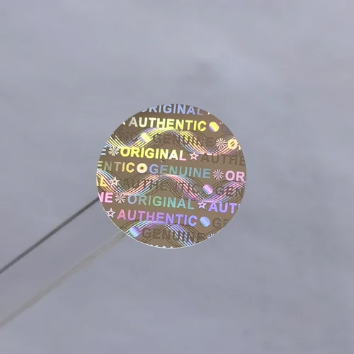 2000 Uds. 15mm x 15mm, pegatinas de garantía de seguridad con holograma, etiqueta Original vacía a prueba de manipulaciones, logotipo personalizado