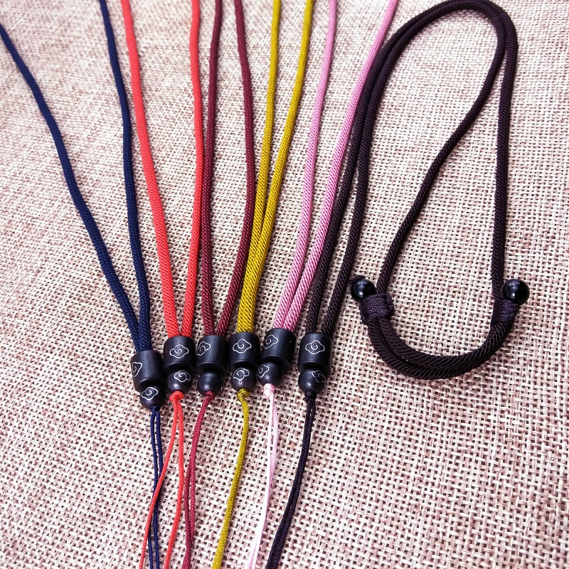 1pcs Hand Knited Necklace silk thread knot cord For Pendant- Lucky clouds Wood