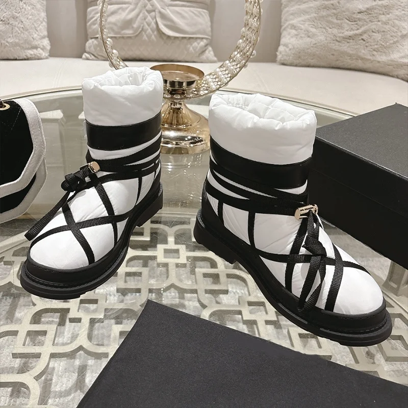 

High quality new winter women's snow boots with waterproof and down-filled fabric wool lining Anti-slip sole 251001567