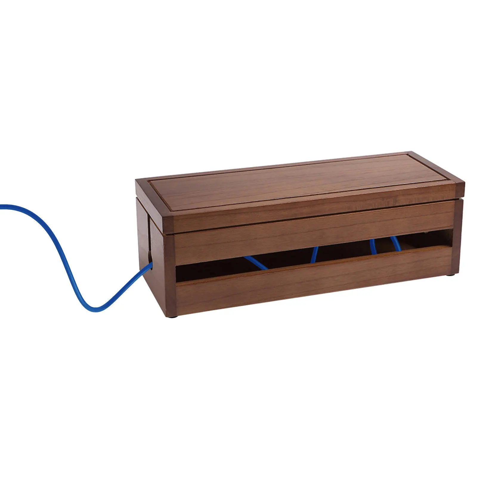 

1 шт. деревянный органайзер для кабелей, многофункциональный контейнер для хранения сетевых розеток и проводов