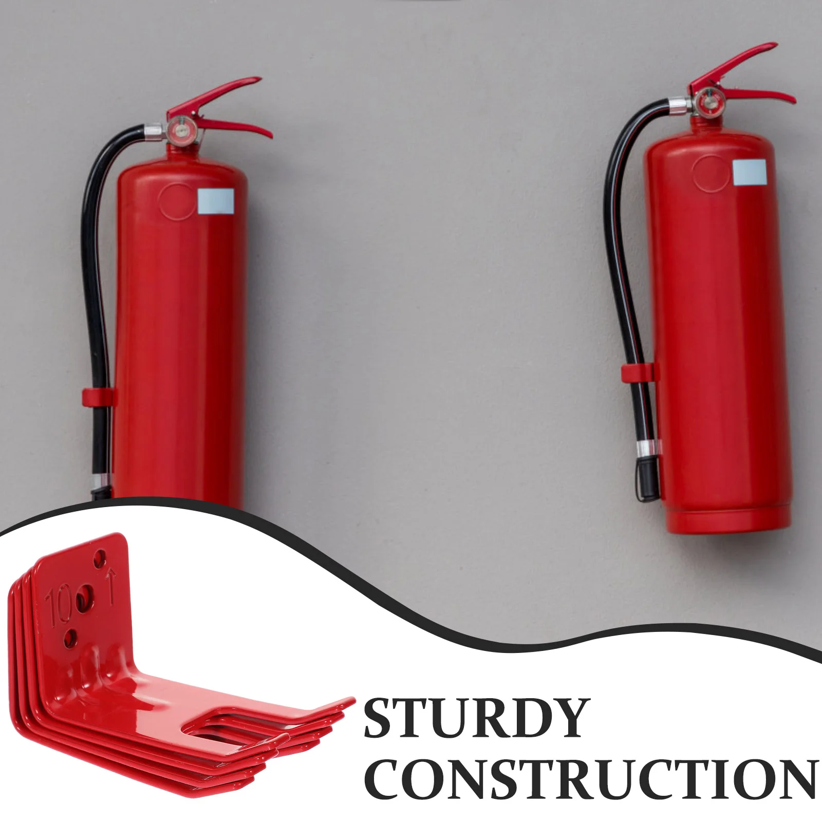 Support d'extincteur mural, 4 pièces