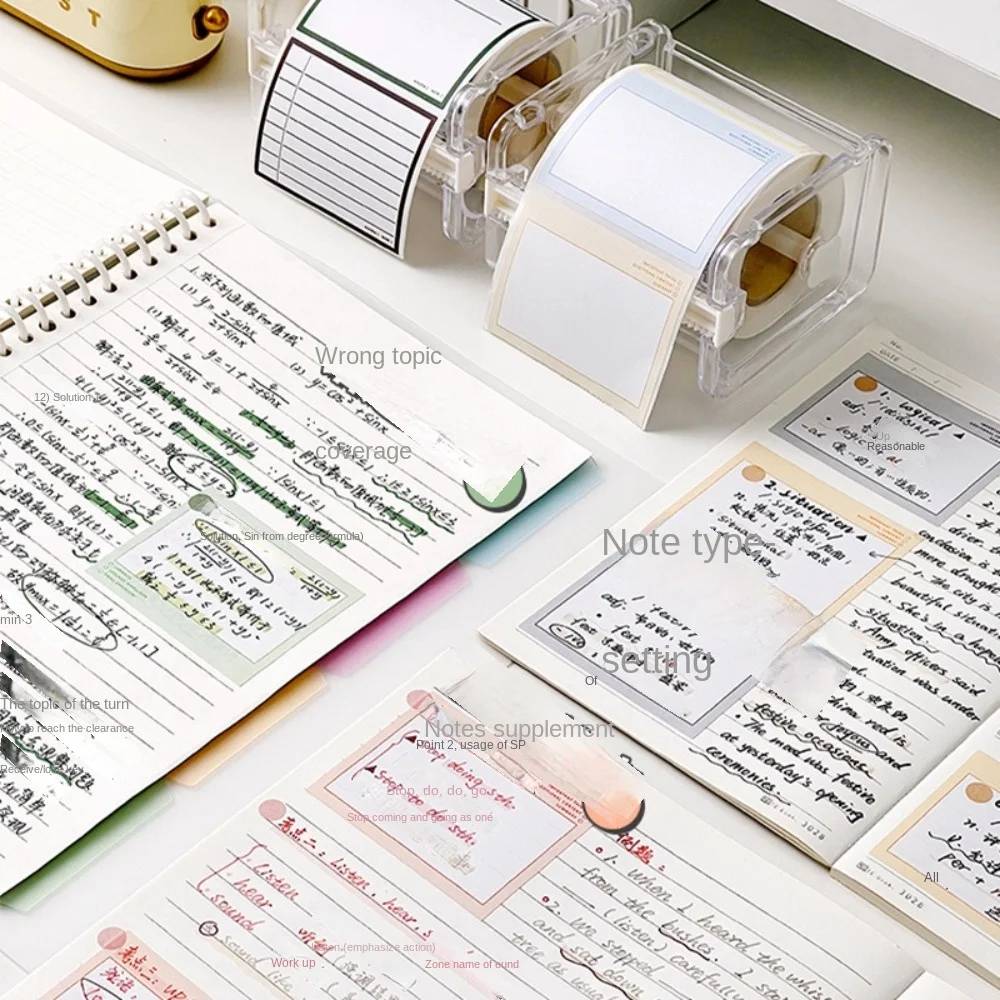 250 PCS/Set Multifunctional Sticky Notes Pull-out Design Used To Decorate Memo Pad Full Adhesive Creative Scrapbook Sticker