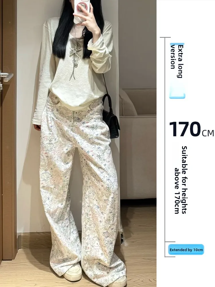 

Свободные широкие брюки прямого кроя для женщин, утепленные, осенне-зимние, повседневные, удобные, в стиле Fi fiti Design