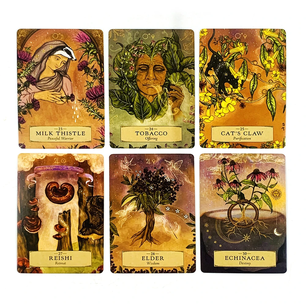 Oracle Deck A 55 Cards Family Gathering Divination Board Playing Game,Vibrant Illustrations, Great For Meditation & Party Games - view 4